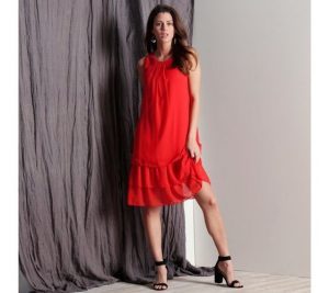 Červené letné šaty